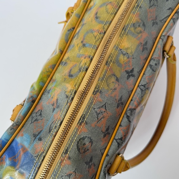 Louis Vuitton Limited Edition Richard Prince Jaune Defile Weekender PM Pulp Bag - Picture 4 of 16
